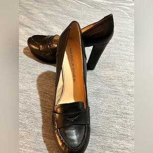 Marc Fisher- size 9.5- black loafer w/4.5” heels. NWOT. Unworn.